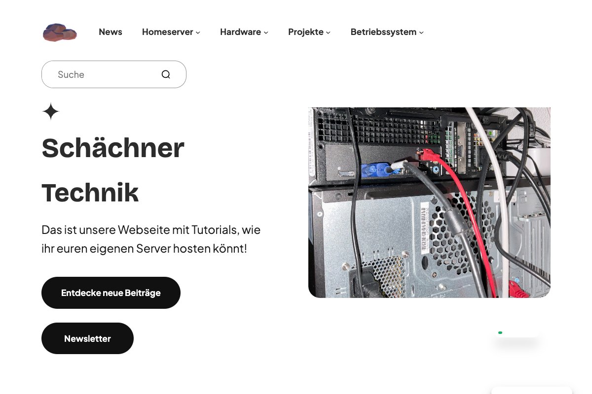Vorschau der Website Technik Schächner